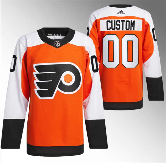 Personalized Men’s Philadelphia Flyers 2023 24 Orange Stitched Jersey