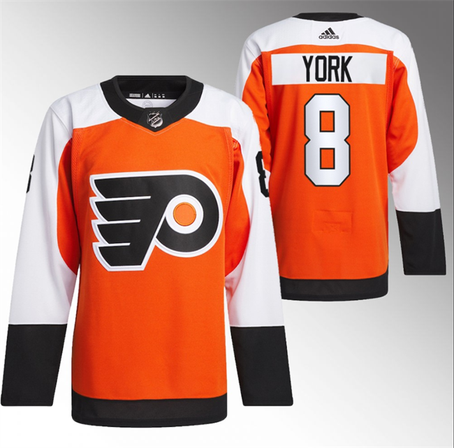 Personalized Men’s Philadelphia Flyers #8 Cam York 2023 24 Orange Stitched Jersey