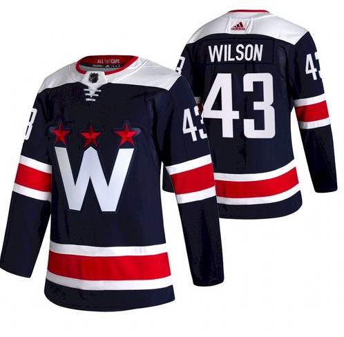 Personalized Youth Washington Capitals #43 Tom Wilson NEW Navy Blue Stitched NHL Jersey