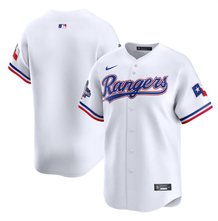 Personalized Men’s Texas Rangers Blank White 2023 World Series Champions Stitched Baseball Jersey