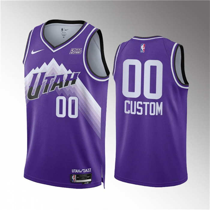 Personalized Men’s Utah Jazz Active Player Purple 2023 City Edition Stitched Basketball Jersey