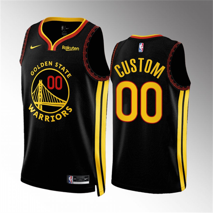 Personalized Men’s Golden State Warriors Active Player Black 2023 24 City Edition Stitched Basketball Jerseys