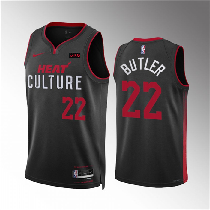 Personalized Men’s Miami Heat #22 Jimmy Butler Black 2023 24 City Edition Stitched Basketball Jersey