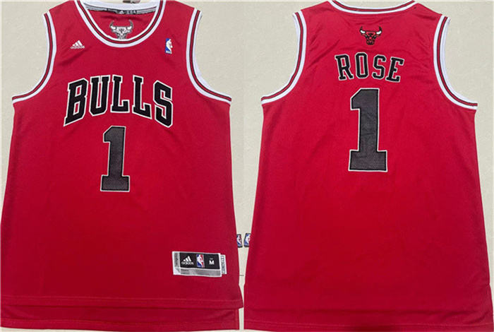 Personalized Men’s Chicago Bulls #1 Derrick Rose Red Stitched Basketball Jersey