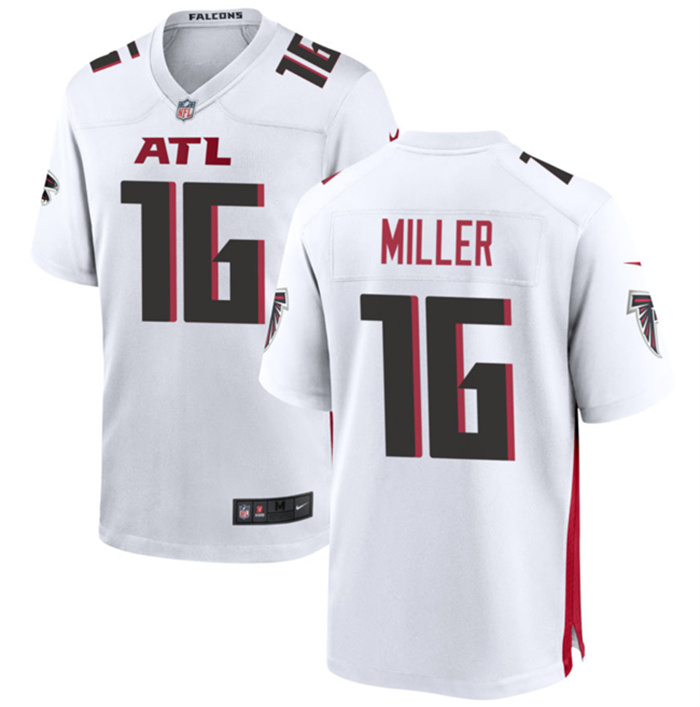 Personalized Men’s Atlanta Falcons #16 Scott Miller White Limited Stitched Football Game Jersey