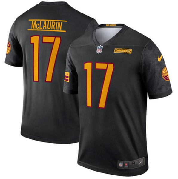 Personalized Custom Men’s Washington Commandersized Black Alternate Stitched Jersey