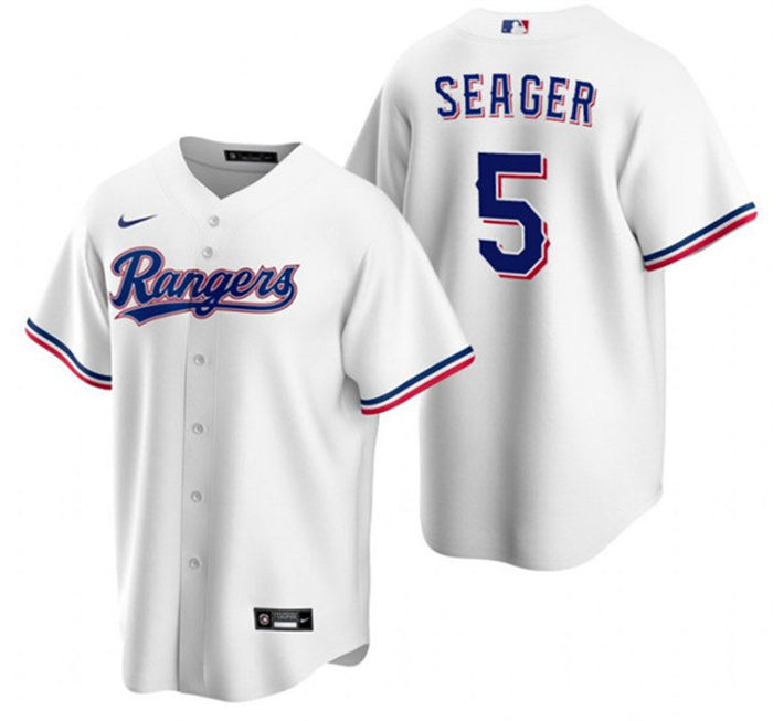Personalized Men’s Texas Rangers #5 Corey Seager White Cool Base Stitched Baseball Jersey
