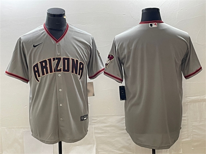 Personalized Men’s Arizona Diamondbacks Blank Grey Cool Base Stitched Baseball Jersey