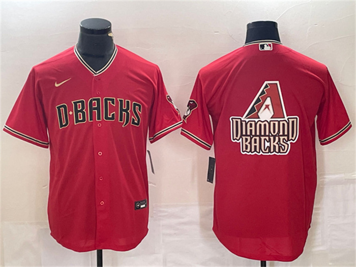 Personalized Men’s Arizona Diamondbacks Red Team Big Logo Cool Base Stitched Baseball Jersey S