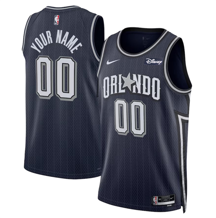 Personalized Men’s Orlando Magic Active Player Navy 2023 24 City Edition Stitched Basketball Jersey