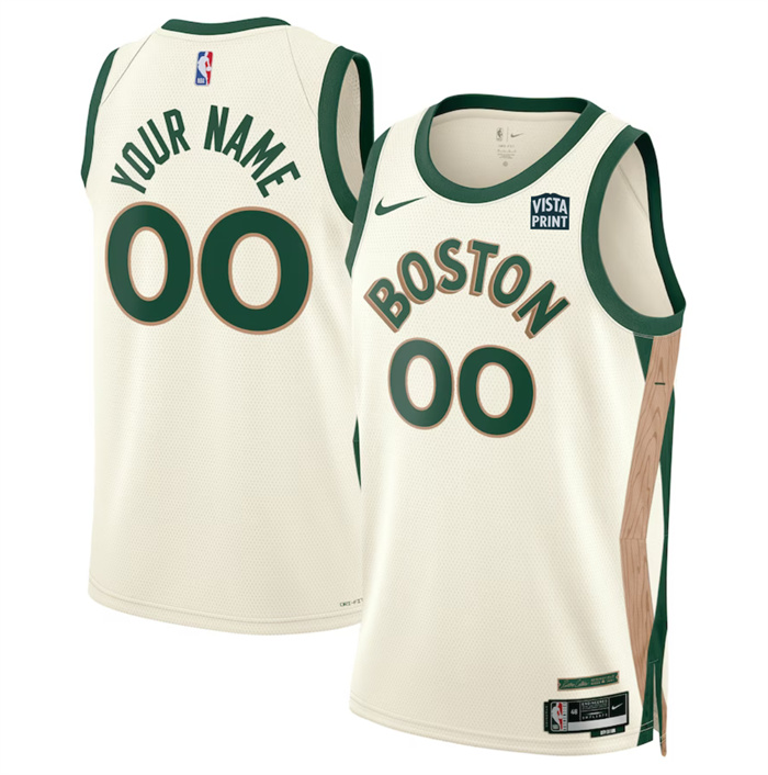 Personalized Men’s Boston Celtics Active Player White 2023 24 City Edition Stitched Basketball Jersey