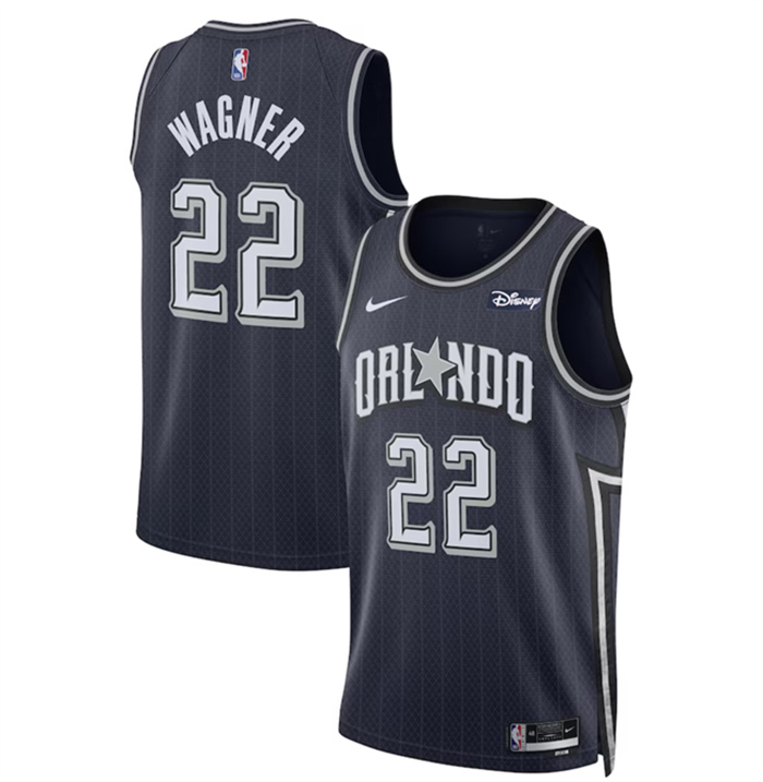 Personalized Men’s Orlando Magic #22 Franz Wagner Navy 2023 24 City Edition Stitched Basketball Jersey