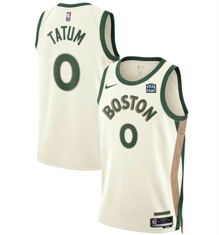 Personalized Men’s Boston Celtics #0 Jayson Tatum White 2023-24 City Edition Stitched Basketball Jersey
