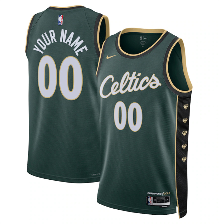 Personalized Men’s Boston Celtics Active Player 2022-23 Green City Edition Stitched Basketball Jersey
