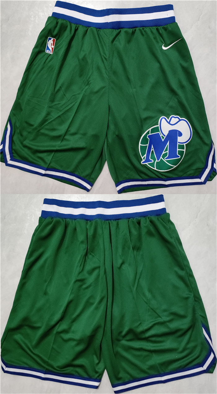 Personalized Men’s Dallas Mavericks Green Shorts (Run Small)