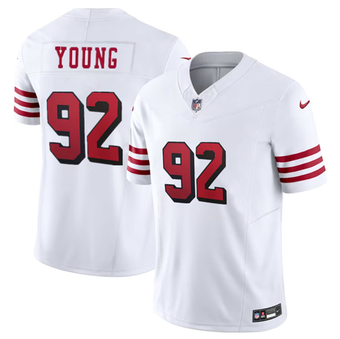 Personalized Men’s San Francisco 49ers #92 Chase Young New White 2023 F.U.S.E. Stitched Football Jersey