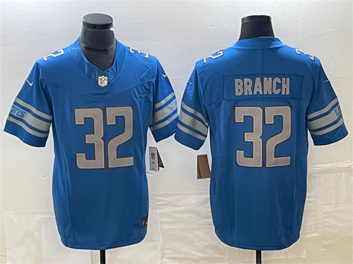 Personalized Men’s Detroit Lions #32 Brian Branch Blue 2023 F.U.S.E. Untouchable Limited Stitched Jersey