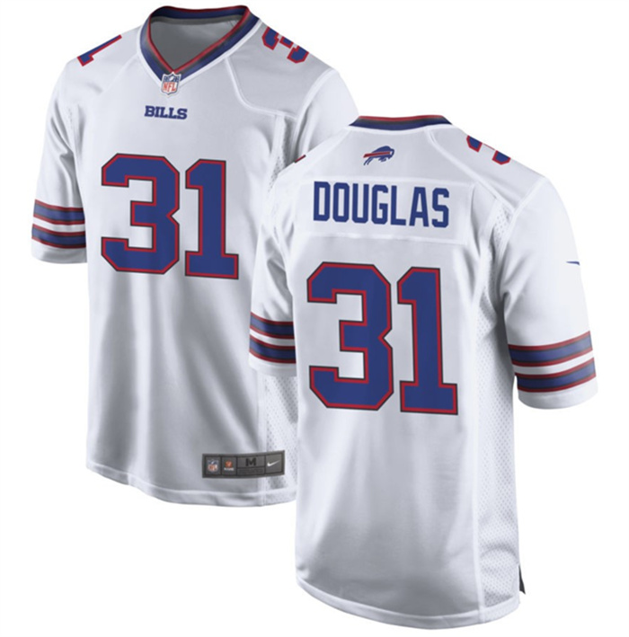 Personalized Men’s Buffalo Bills #31 Rasul Douglas White Stitched Football Game Jersey