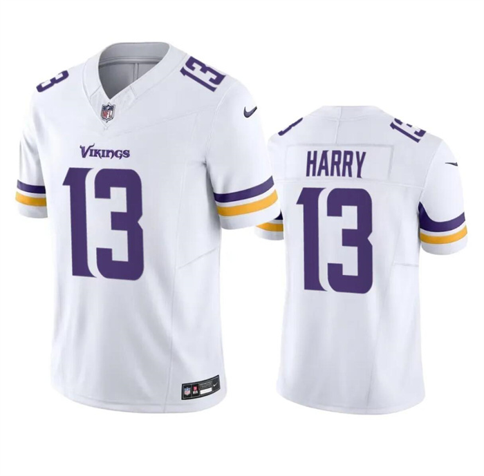 Personalized Men’s Minnesota Vikings #13 N’Keal Harry White 2023 F.U.S.E. Untouchable Limited Stitched Jersey