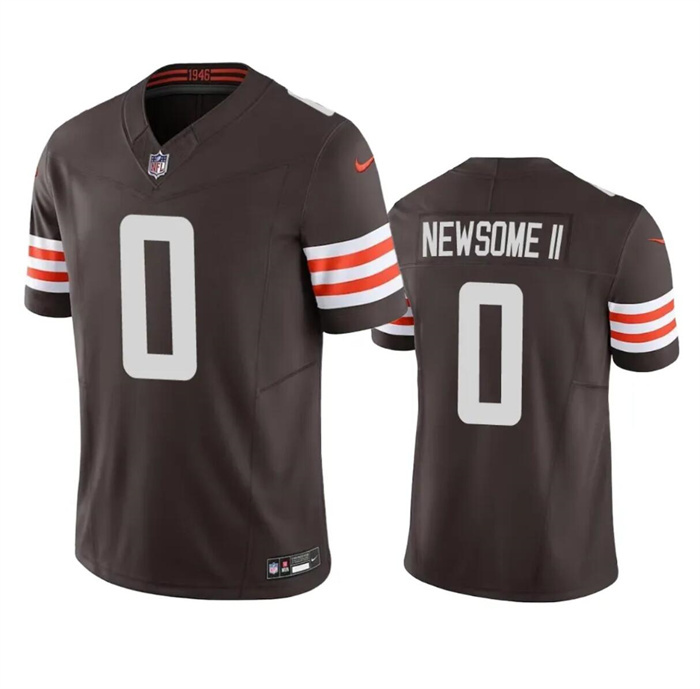 Personalized Men’s Cleveland Browns #0 Greg Newsome II Brown 2023 F.U.S.E. Untouchable Limited Stitched Jersey