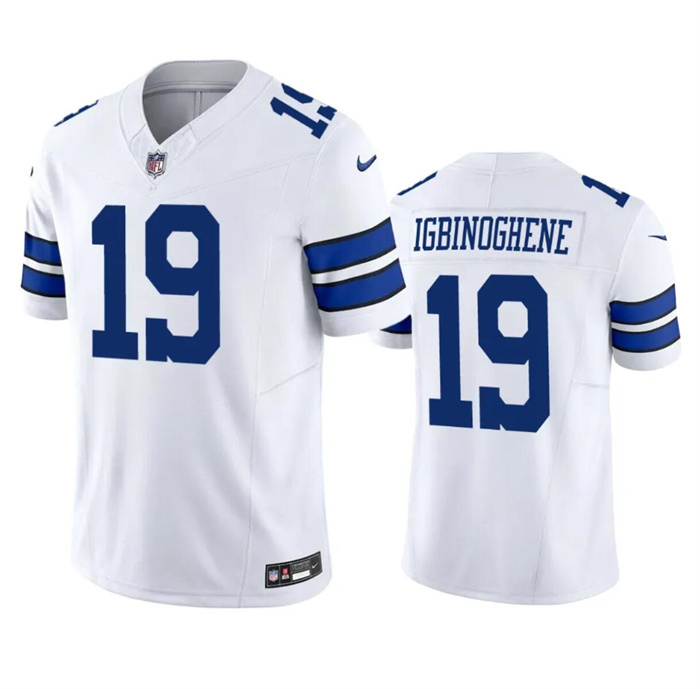 Personalized Men’s Dallas Cowboys #19 Noah Igbinoghene White 2023 F.U.S.E. Limited Stitched Football Jersey