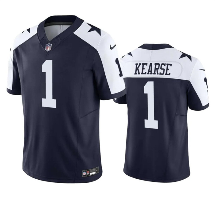 Personalized Men’s Dallas Cowboys #1 Jayron Kearse Navy White 2023 F.U.S.E. Limited Stitched Football Jersey
