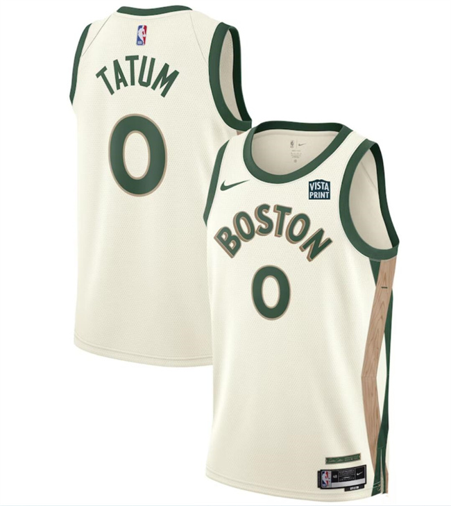 Personalized Men’s Boston Celtics #0 Jayson Tatum White 2023-24 City Edition Stitched Basketball Jersey