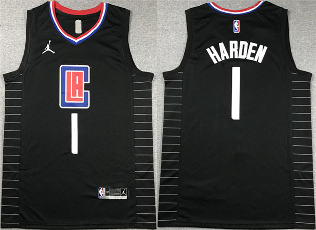 Personalized Men’s Los Angeles Clippers #1 James Harden With Stitched Jersey