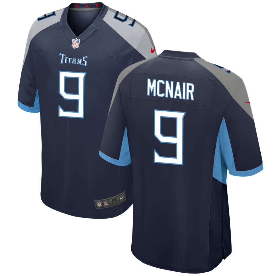 Personalized Men’s Tennessee Titans #9 Steve McNair Navy Untouchable Stitched Jersey