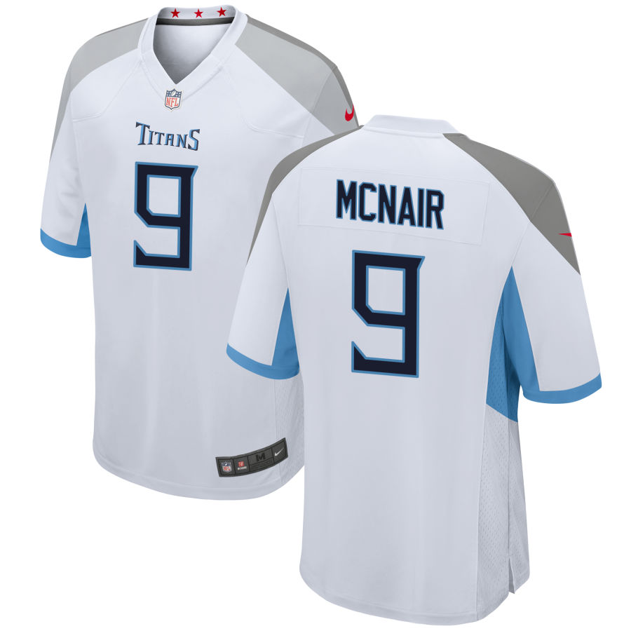 Personalized Men’s Tennessee Titans #9 Steve McNair White Untouchable Stitched Jersey