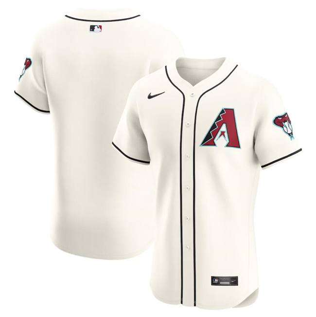 Personalized Men’s Arizona Diamondbacks Blank Cream Flex Base Stitched Jersey