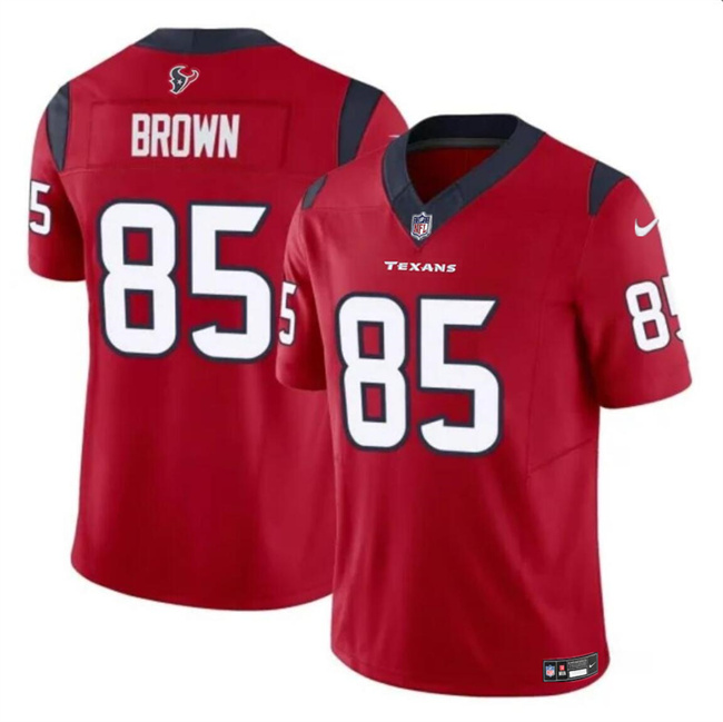 Personalized Men’s Houston Texans #85 Noah Brown Red 2023 F.U.S.E Untouchable Stitched Football Jersey