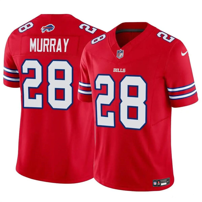 Personalized Men’s Buffalo Bills #28 Latavius Murray Red 2023 F.U.S.E. Untouchable Limited Stitched Football Jersey