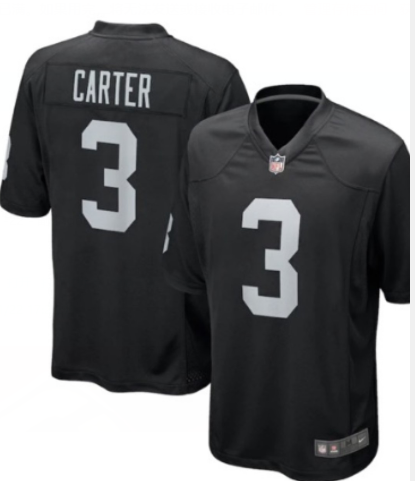 Personalized Men’s Las Vegas Raiders #3 DeAndre Carter Limited Black Jersey
