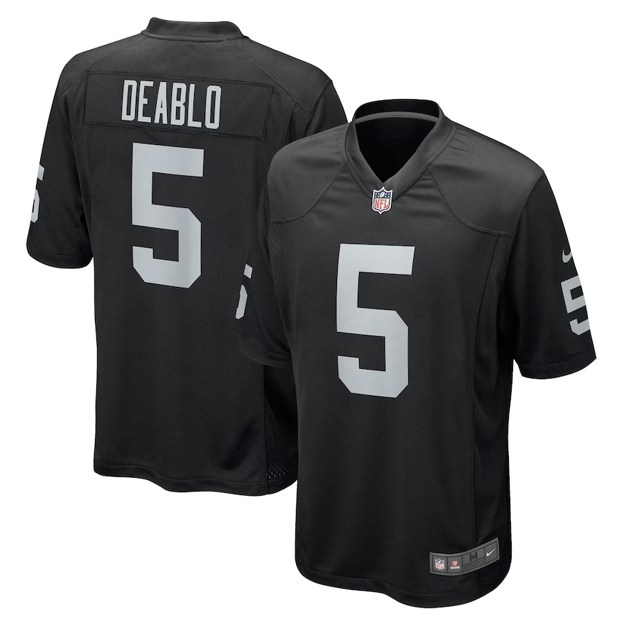 Personalized Men’s Las Vegas Raiders #5 Divine Deablo Limited Black Jersey