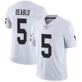 Personalized Men’s Las Vegas Raiders #5 Divine Deablo Limited White Jersey