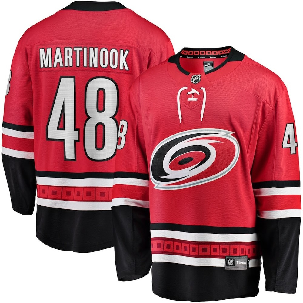 Personalized Men’s Carolina Hurricanes #48 Jordan Martinook Red Alternate Jersey