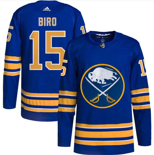 Personalized Men’s Buffalo Sabres #15 Brandon Biro Blue Stitched Jersey