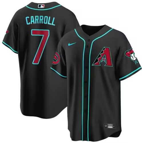 Personalized Men’s Arizona Diamondbacks Active Player 2023 24 Black Cool Base Stitched Baseball Jersey