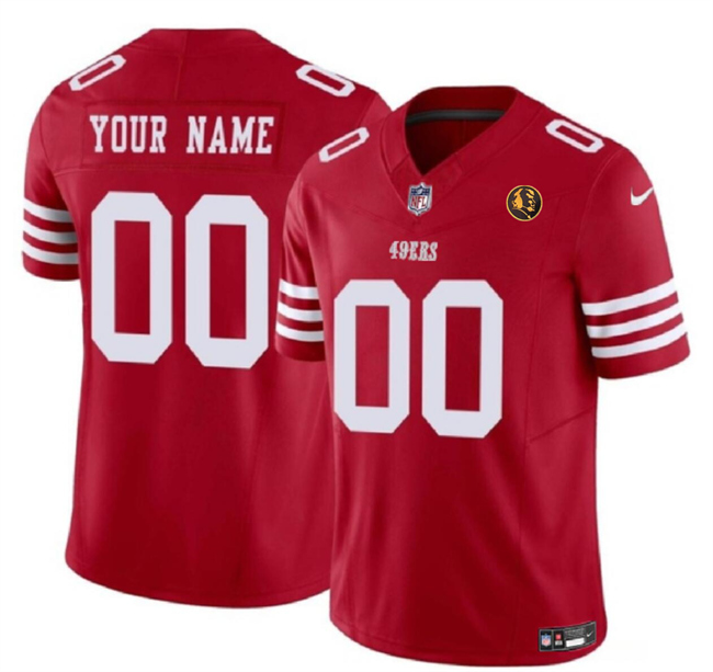Personalized Men’s San Francisco 49ers Active Player Scarlet 2023 F.U.S.E. With John Madden Patch Limited Stitched Football Jersey