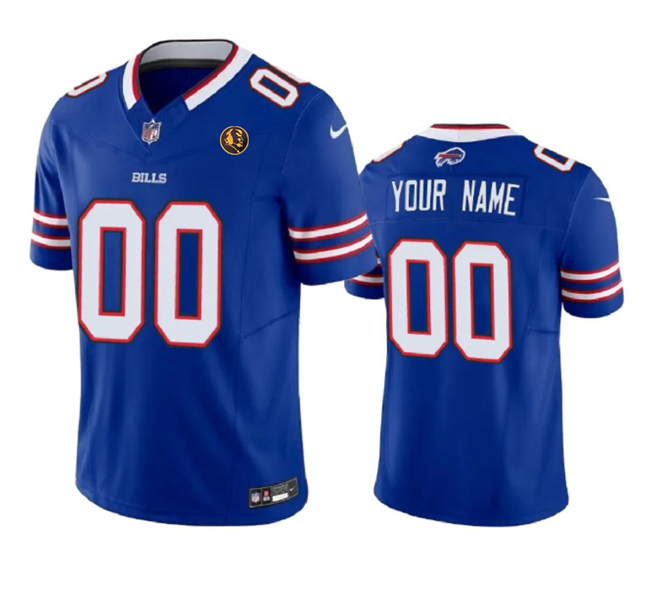 Personalized Men’s Buffalo Bills Active Player Blue 2023 F.U.S.E. With John Madden Patch Limited Stitched Football Jersey
