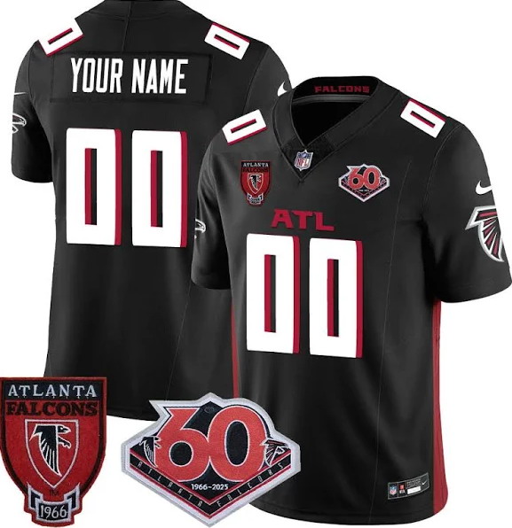 Personalized Custom Men’s Atlanta Falcons 60th Season Limited Jersey