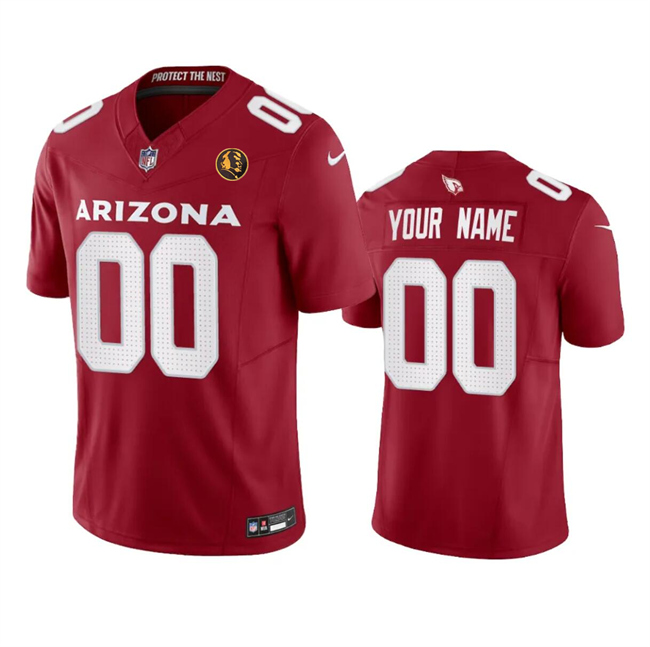 Personalized Men’s Arizona Cardinals Active Player Red 2023 F.U.S.E. With John Madden Patch Limited Stitched Football Jersey