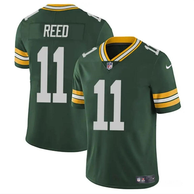 Personalized Men’s Green Bay Packers #11 Jayden Reed Green Untouchable Stitched Jersey