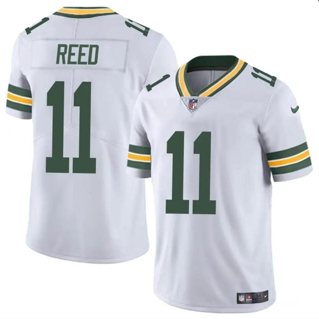 Personalized Men’s Green Bay Packers #11 Jayden Reed White Untouchable Stitched Jersey