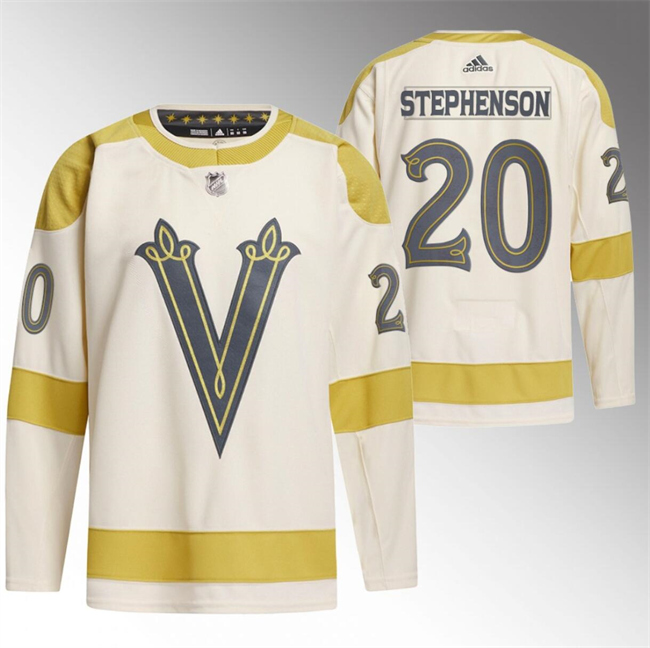 Personalized Men’s Vegas Golden Knights #20 Chandler Stephenson Cream 2024 Winter Classic Breakaway Stitched Jersey