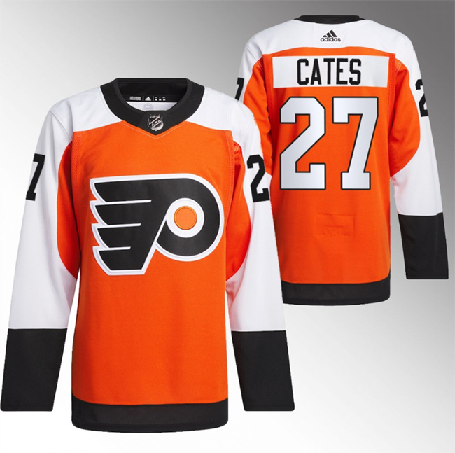 Personalized Men’s Philadelphia Flyers #27 Noah Cates 2023 24 Orange Stitched Jersey