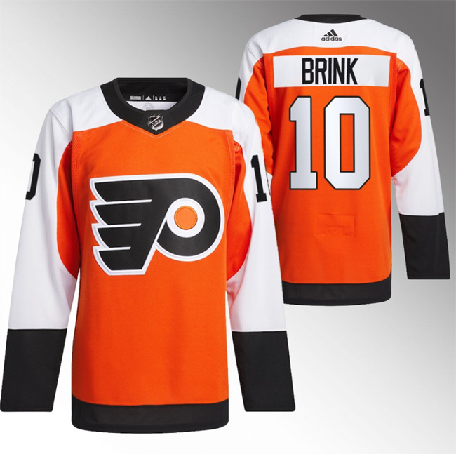 Personalized Men’s Philadelphia Flyers #10 Bobby Brink 2023 24 Orange Stitched Jersey