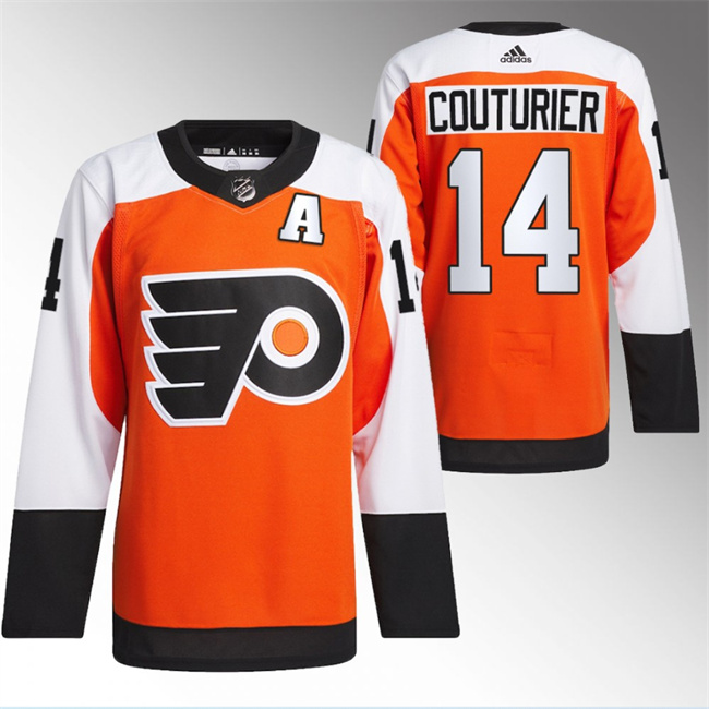 Personalized Men’s Philadelphia Flyers #14 Sean Couturier 2023 24 Orange Stitched Jersey