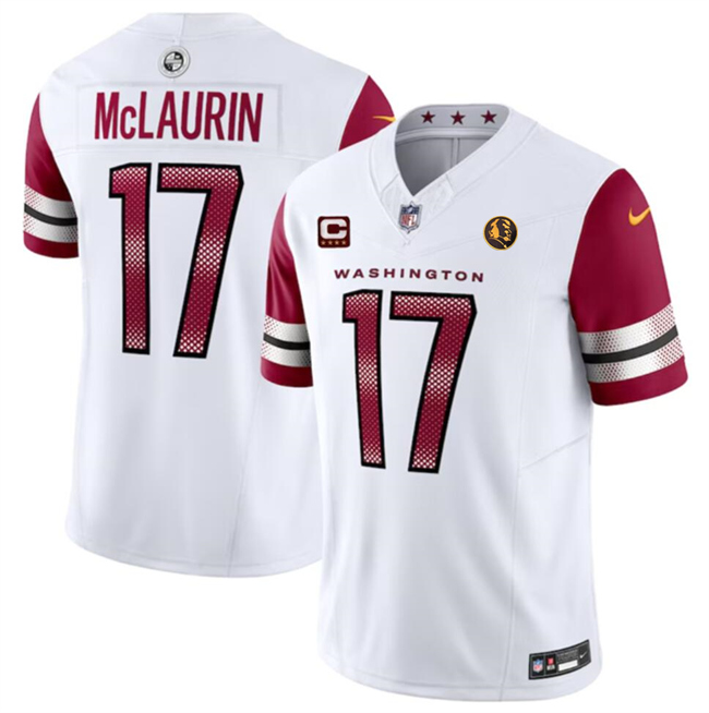 Personalized Men’s Washington Commanders #17 Terry McLaurin 2023 F.U.S.E. With John Madden Patch Limited Stitched Football Jersey